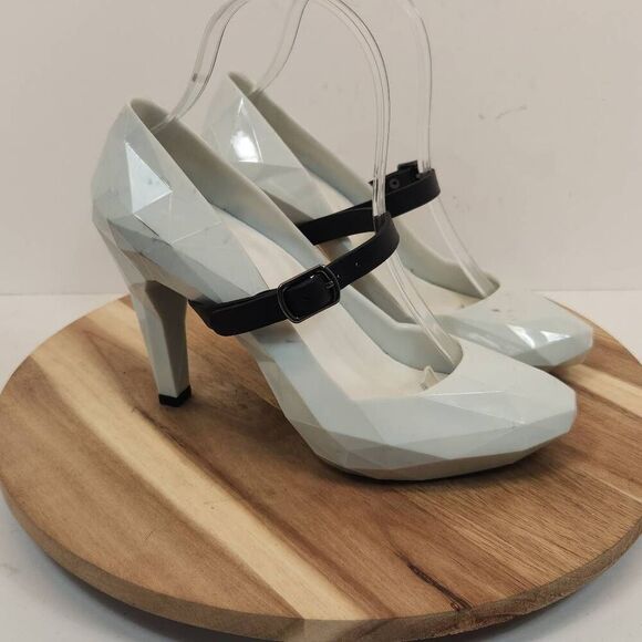 UNITED NUDE Hybrid Heels Pearl White/Gray Women's Size EU 39 / US 8.5 - Picture 5 of 10